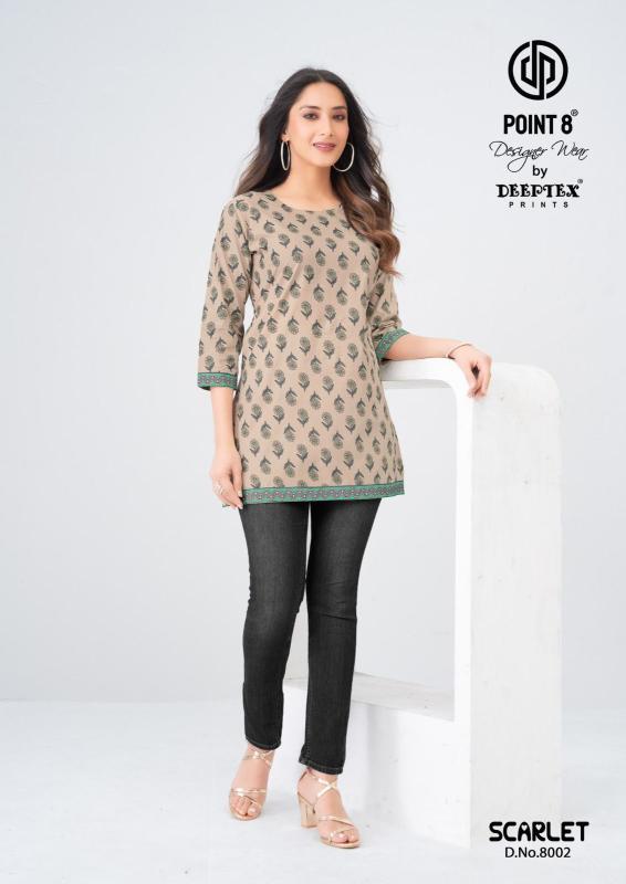 Deeptex scarlet vol-8 wholesale kurti with coat